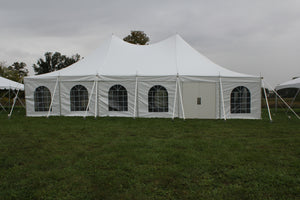 Tent Side Walls Window Cathedral Style 30 Feet Long 7 feet tall